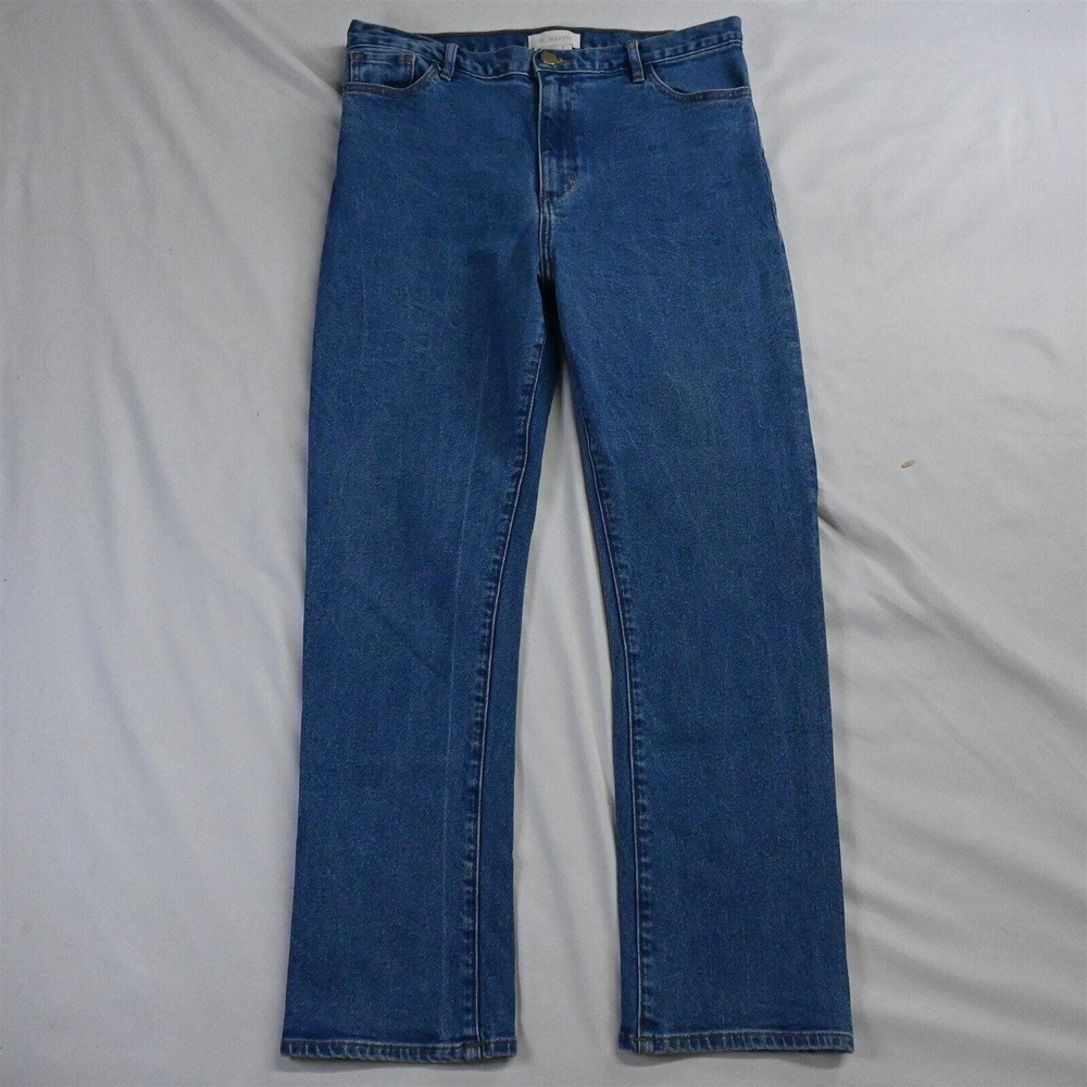 M. Martin 29 USA Made High Rise Straight‎ Stonewashed Denim Jeans